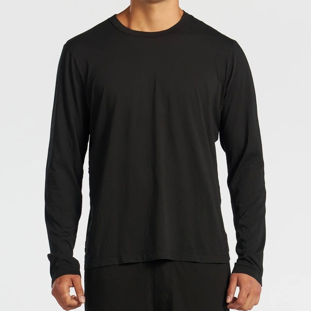 Cotton Citizen Mens XXL Black Supima Cotton Long Sleeve Crew Neck T-Shirt USA